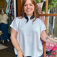 Ivory Mock Neck Sweater Top