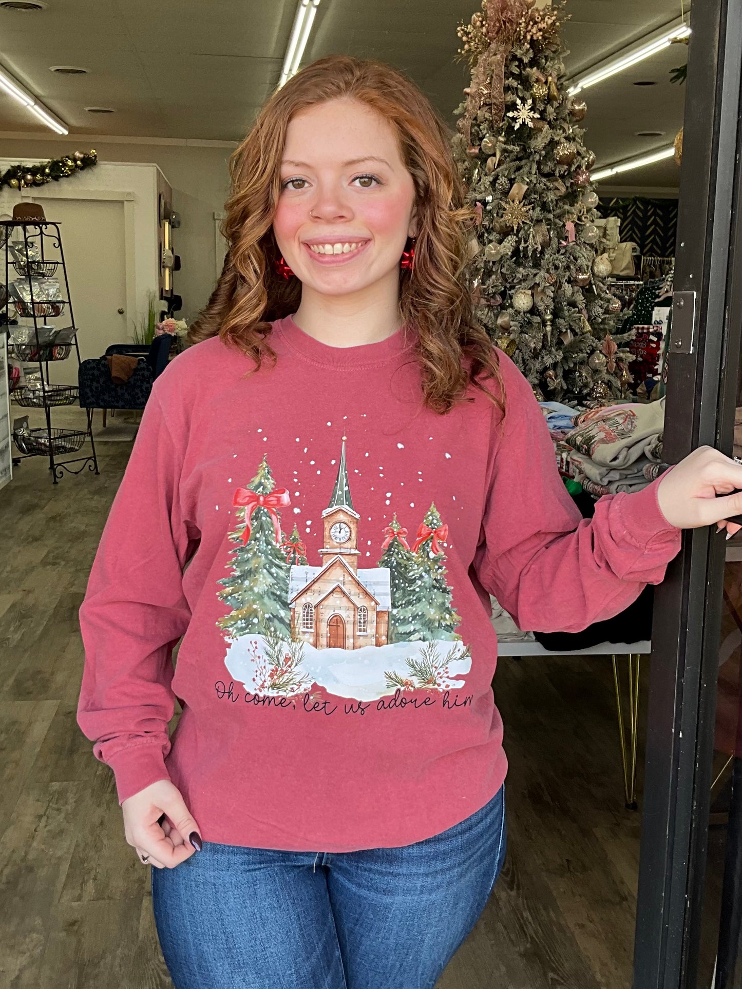 Christmas Church Long Sleeve