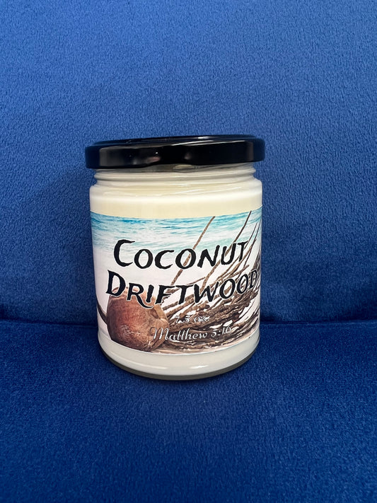 Overbrook Farm Coconut Driftwood 8 oz Candle