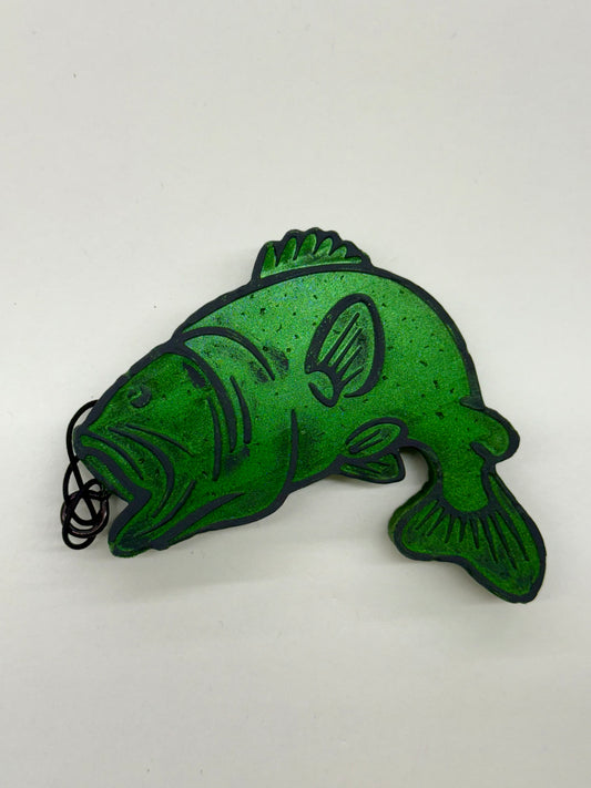 Fish Car Freshie - Black Ice