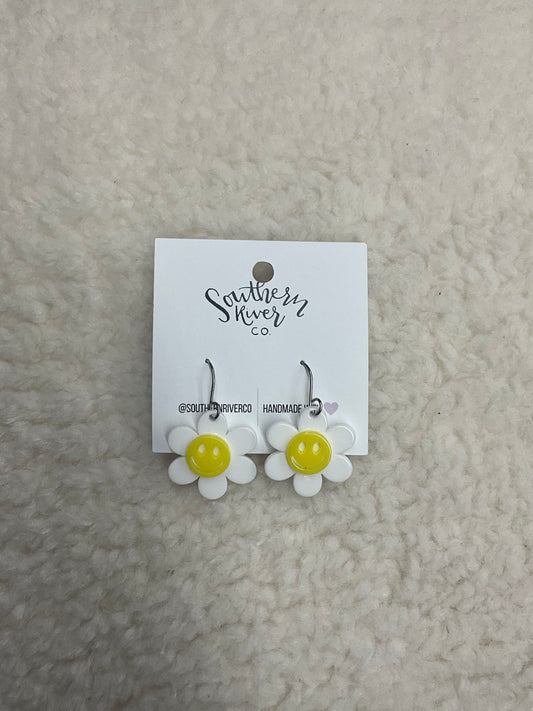 Smiley Flower Dangle Earrings