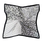 Black Paisley Print Square Scarf