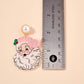 Pink Santa Claus Dangling Earrings