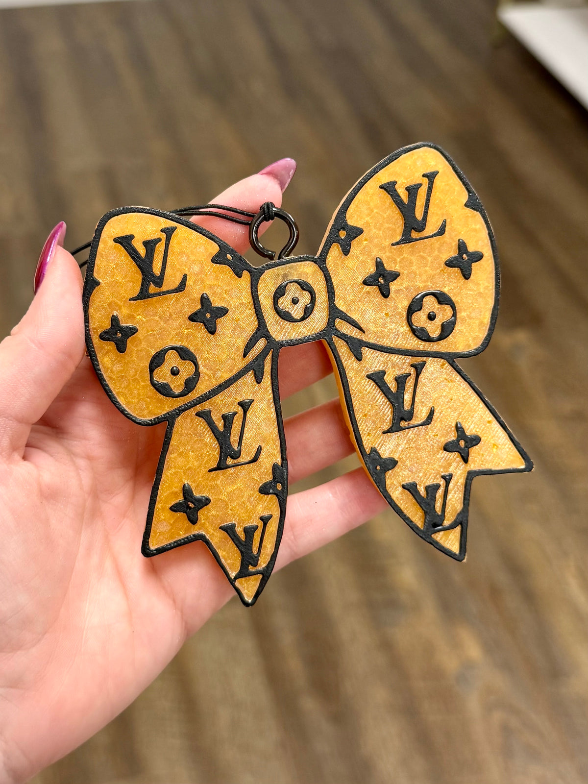 LV Bow Car Freshie - Summer Block Party