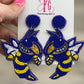Artsy Girl Large Bead Jacket Earrings