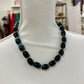 Dark Teal Beaded Necklace