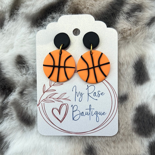 Basketball Post-back Earring