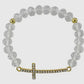 Gold Crystal Cross Bracelet