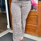 Leopard Wide Leg High Waist Jeans