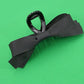 Black Large Silky Bow Hair Clip
