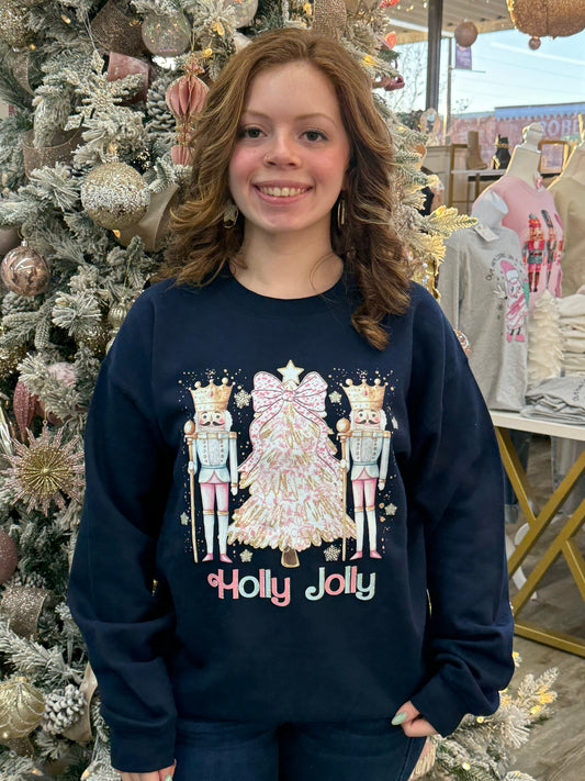 Holly Jolly Nutcracker Crewneck