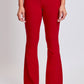 Ruby Red Hyperstretch High-Rise Flare Pants