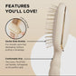 TELETIES Tan Detangler Hair Brush for Fine Hair