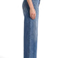 High Rise Wide Leg Jeans w/ Rhinestones