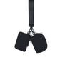 Black Dual Pouch Wristlet Keychain Wallet