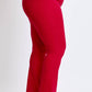 Plus Ruby Red Hyperstretch High-Rise Flare Pants