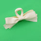 Off-White Large Silky Bow Hair Clip