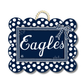 Eagles Navy Scallop Door Hanger