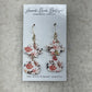 Pumpkin Leaf Floral Earrings