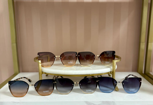 Piper Thin Large Frame Lens Sunglasses