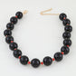 Black & Red Beaded Statement Necklace