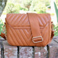 Camel Angela Quited Crossbody