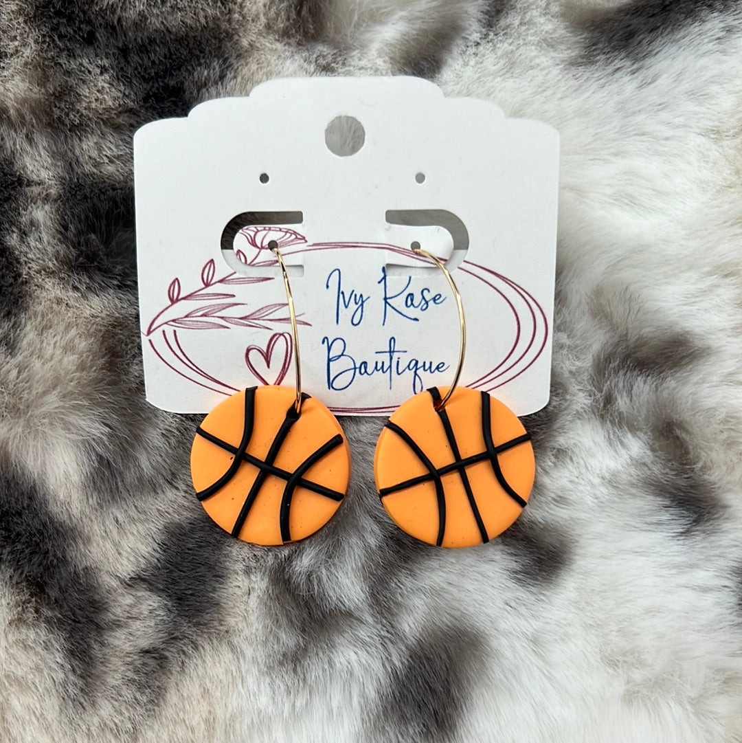 Basketball Dangle Earring