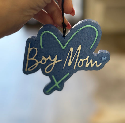 Boy Mom Car Freshie- Mahogany Teakwood
