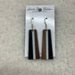 Black and Wood Earrings