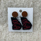 Black & Red Georgia Dangle Earrings