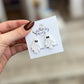 White Ghost Studs