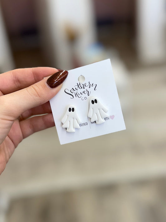 White Ghost Studs