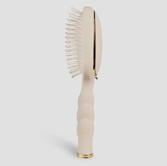 TELETIES Tan Detangler Hair Brush for Medium Hair
