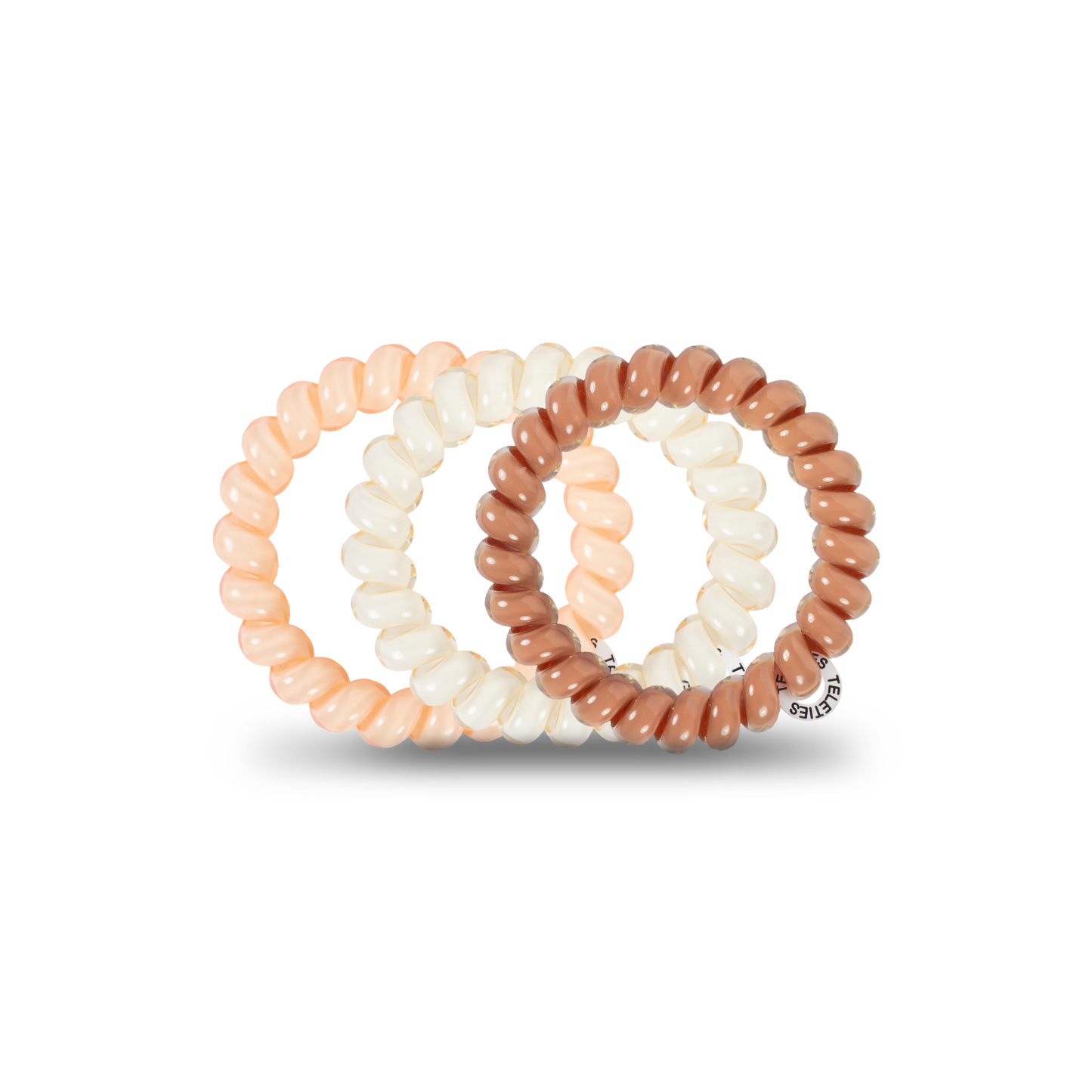 Teleties For the Love of Nudes - Large Spiral Hair Coils, Hair Ties