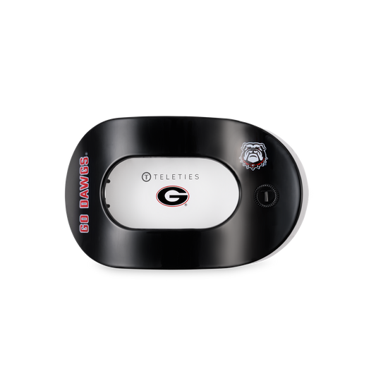 Flat Round Hair Clip | Medium | Go Dawgs!