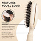 TELETIES Tan Boar Bristle Hair Brush