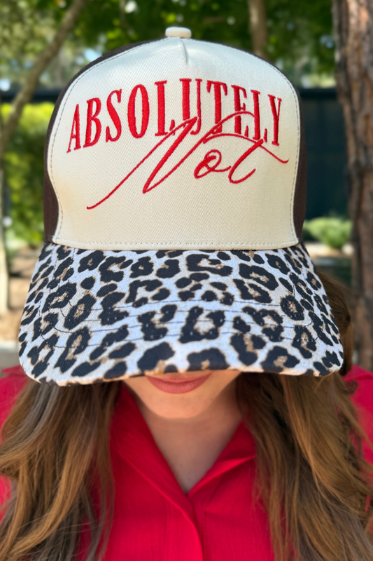 Leopard Absolutely Not Hat
