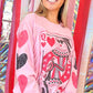 Queen of Hearts Long Sleeve Top