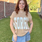 Khaki GA Knit Sweater Tee