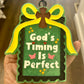 God’s Timing Car Freshie - Diva