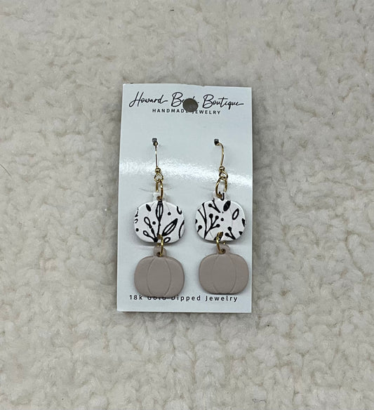 Tiered Pumpkin Earrings