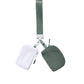 Army Green Dual Pouch Wristlet Keychain Wallet