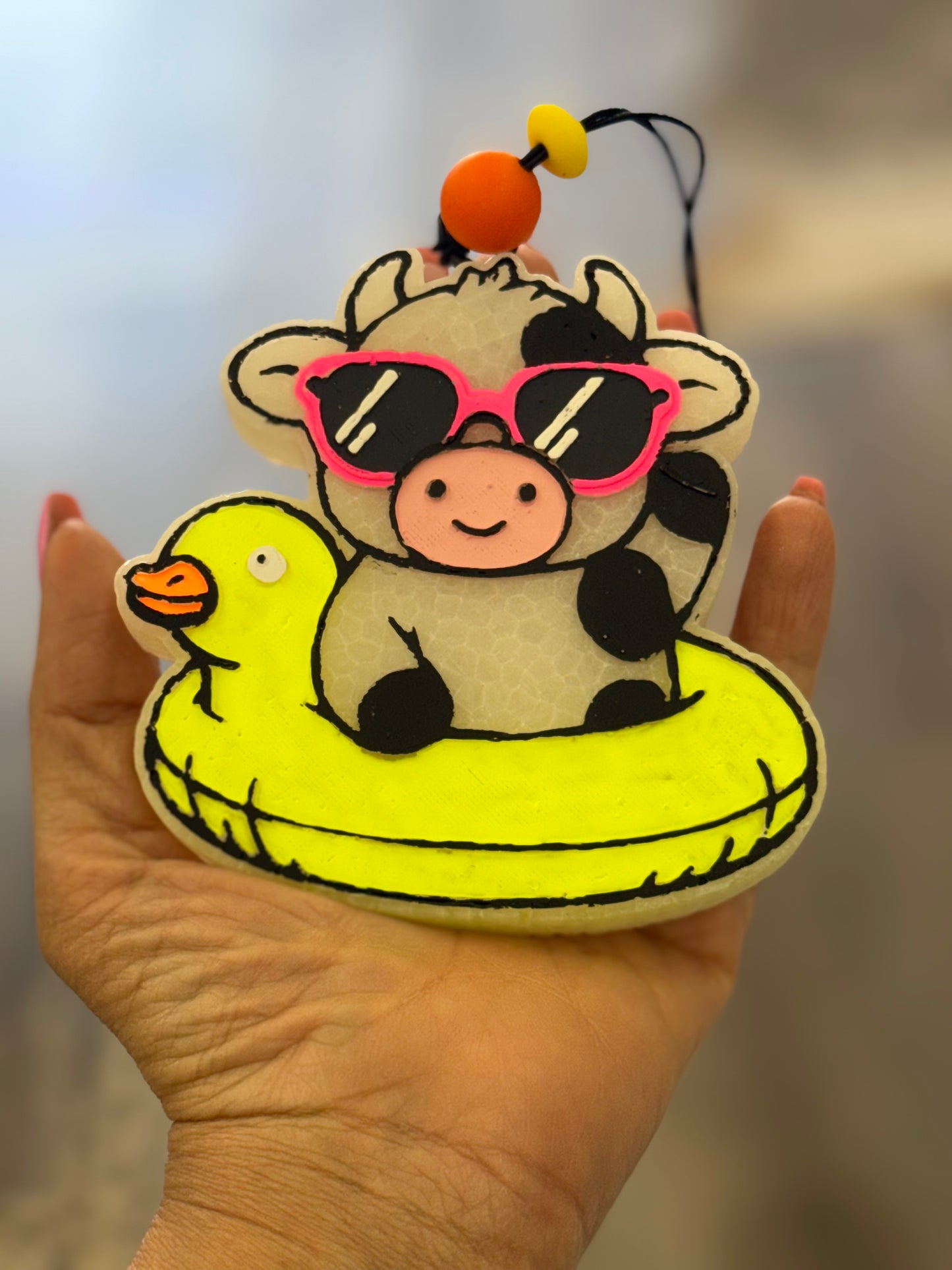 Cow Summertime Car Freshie- Jake