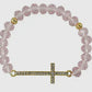 Pink Cross Bracelet