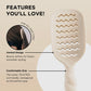 TELETIES Tan Vented Hair Brush