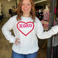 XOXO Textured Sweatshirt