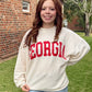 Cream GA Graphic Light Sweatshirt