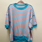 Pink Stripe Oversized Top