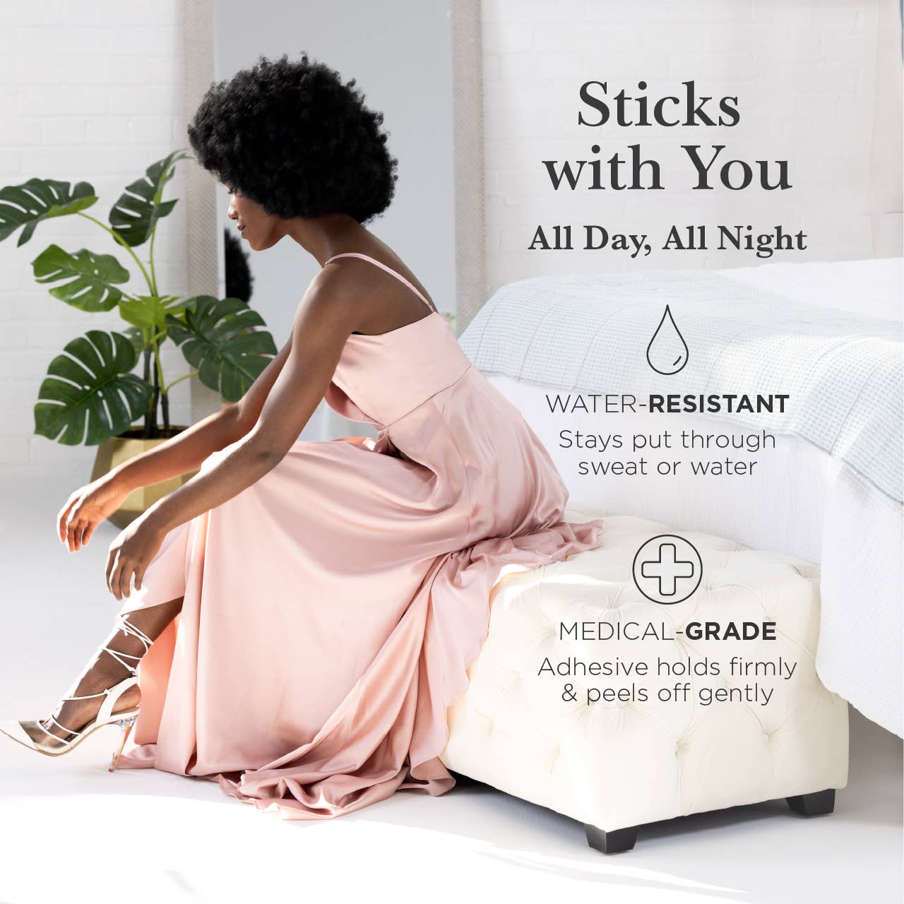 Nippies Skin Adhesive Nipple Covers with Lifting Tab: Coco / Size 1 (A-C cups)