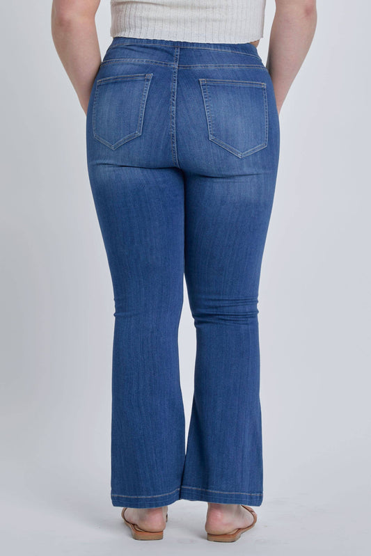 Cello Petite Plus Denim Flare Jeans